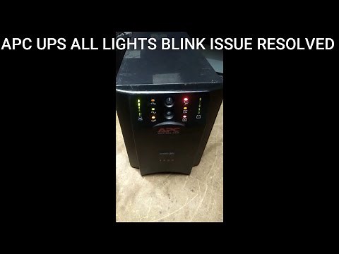 APC Ups all lights Blink issue Solved Apc 1KVA UPS (Model: SUA1000i)