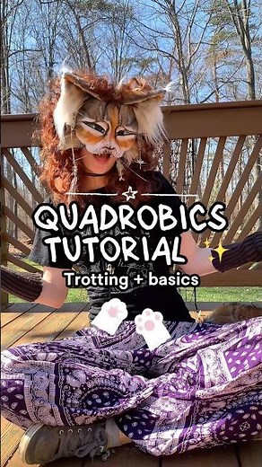 Quadrobics tutorial!! #therian #therianthropy #quadrobics #furry #alterhuman #funny #catmask