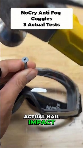 NoCry Anti Fog Goggles — Fog, Nail & Pellet Tested!