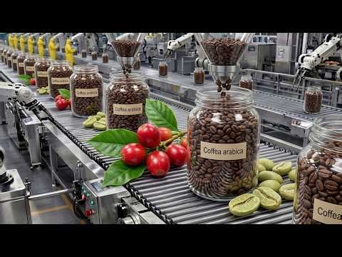 How INSTANT COFFEE is Made ☕ | Inside Factory Making 500,000 JARS DAILY!