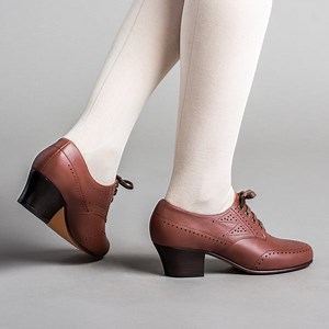Claire 1940s Oxfords (Brown)
