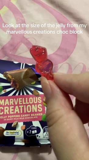 (Edit: Yes i did actually find this in the chocolate block!) First day of 2025 and i get a giant jelly!? Feels lucky 🍀 #2025 #newyearseve #newyear #goodluck