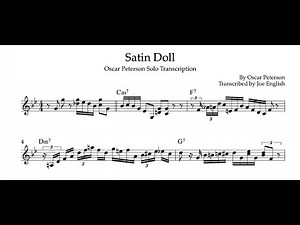 Satin Doll - Oscar Peterson Solo Transcription (Learn Jazz Piano)
