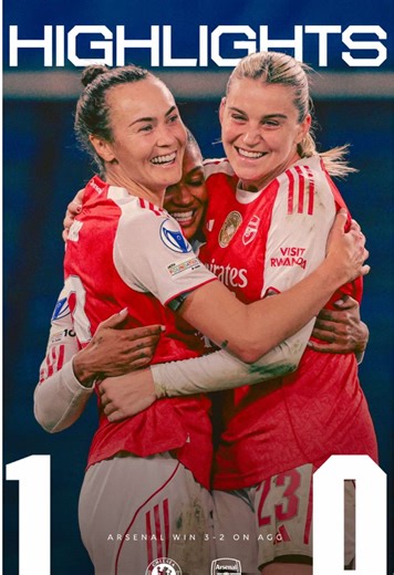 Securing a spot in the UWCL semi-finals ✅ Highlights from tonight’s battle at the Bridge are available to watch now 📺 #arsenalwfc #arsenal #uwcl
