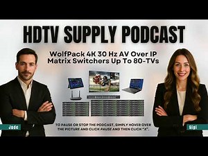 WolfPack 4K 30 Hz AV Over IP Matrix Switchers Up To 80 TVs