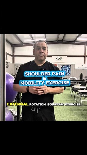 External Rotation Isometric for Shoulder Stability #shoulderpain