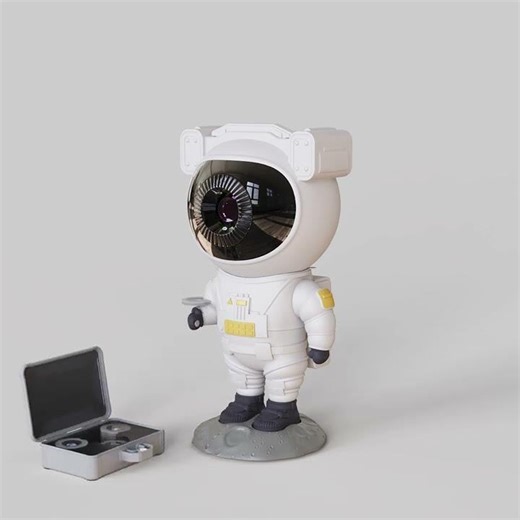 Astronaut Projector Pattern Projection