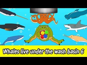 [EN] Whales live under the wash basin 6, kids animals animation, whales adventureㅣCoCosToy