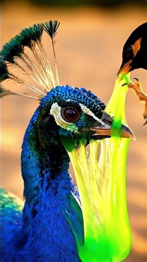 Peacock Gets “Dermatology” Help From Another Bird 😱🦚 | Ultra-Realistic 4K