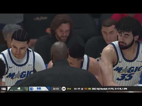 NBA 2K26 Milwaukee Bucks Vs Orlando Magic Simulation