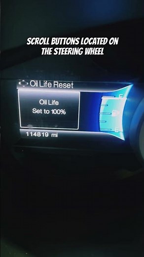 Ford Oil Maintenance Reset Procedure #explorer