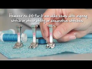 How to use the BERNINA hemmer feet numbers 61-69