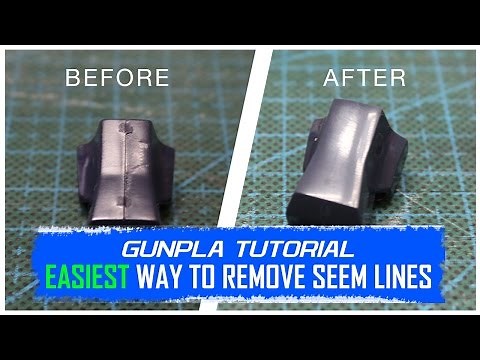 Gunpla Tutorial: Easiest Way to Remove Seam Lines