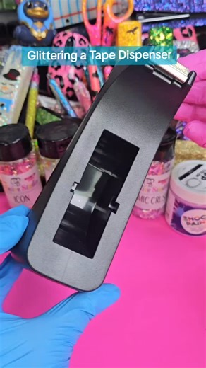 Maegen Wren on Instagram: "Let me show you how to glitter a tape dispenser using shock paint from Counter Culture DIY and glitter from PDB Creative Studio, while we talk about why I glitter everything! 🥰✨️💕 #glitter #tapedispenser #craftideas #diycrafts #hobbies Culture DIY CREATIVE STUDIO"