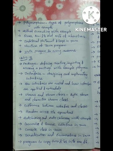 JAVA R18 || JNTUH || IMPORTANT QUESTIONS