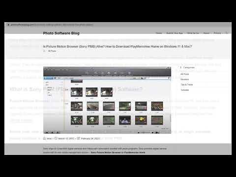 Is Picture Motion Browser Sony PMB Alive How to Download PlayMemories Home on Windows 11 & Mac