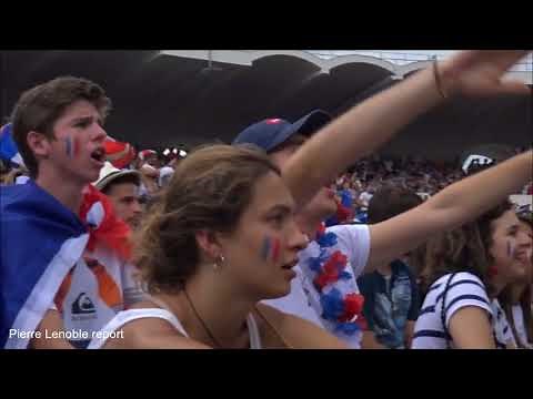 Le chant « Benjamin Pavard » au stade Chaban Delmas Bordeaux France Finale Coupe du monde 2018