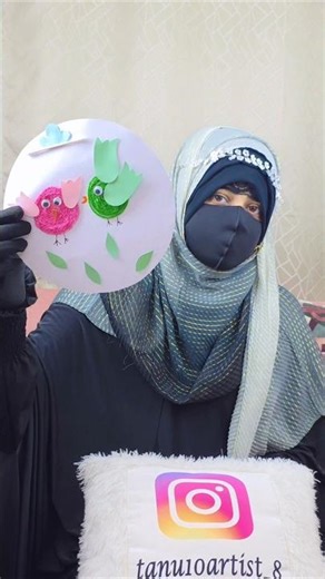 thread birds painting ideas/ Thread se bird banaen #ytshorts #support #craft #viralshort