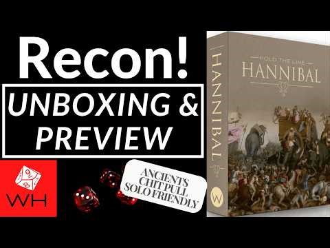 Recon! Hold the Line: Hannibal | Wargame | Boardgame | Ancients | Chit-Pull | Preview
