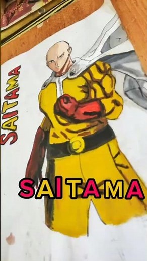 Saitama Drawing ✨ | One Punch Man Art #shorts