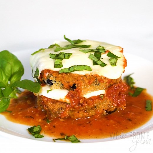 This cheesy, veggie-filled Eggplant Parmesan recipe is made with simple ingredients. It's low carb friendly and so DELICIOUS! Printable Recipe: https://www.wholesomeyum.com/eggplant-parmesan-recipe/ Get the almond flour for this recipe HERE: https://www.wholesomeyumfoods.com/shop/flours/almond-flour/ Get the coconut flour for this recipe HERE: https://www.wholesomeyumfoods.com/shop/flours/coconut-flour/ | Wholesome Yum - Easy Healthy Recipes