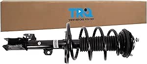 TRQ Front Left Strut and Spring Assembly Gas Charged Coil Spring Compatible with 2014-2019 Toyota Highlander