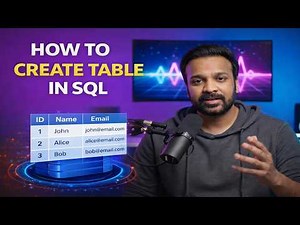 4. How to Create a Table in SQL Using CREATE TABLE Statement