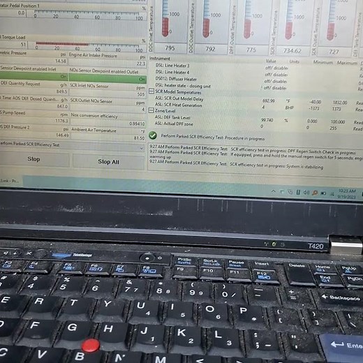 Detroit DD13 SCR efficiency test #diagnostics #nox #emissions #diesel