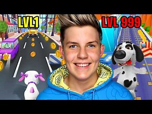 NOOB vs PRO vs HACKER In DOGGY RUN!? (ALL LEVELS!) Prezley