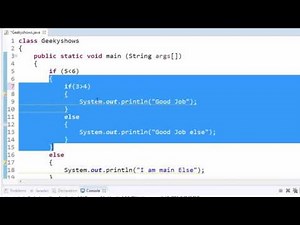 37. Nested if else Statement in Java Programming (Hindi)