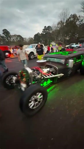 Rat rod f350 model a Christmas parade #christmas #parade #f350 #modela #sheetmetalwork