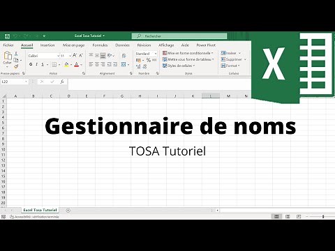 Comment définir et utiliser les noms avec Excel 2020 - Excel - TOSA 2016