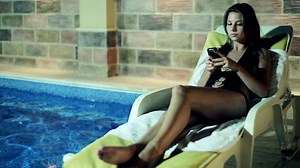 Young Woman Texting Message On Cellphone Stock Footage Video (100% Royalty-free) 3493808 | Shutterstock