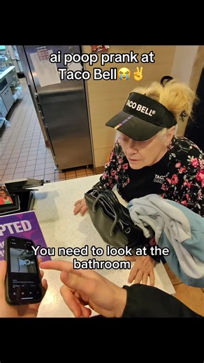 These reactions were golden😭😭 @Flashloop App #ai #poop #tacobell #prankvideo #funnyaf