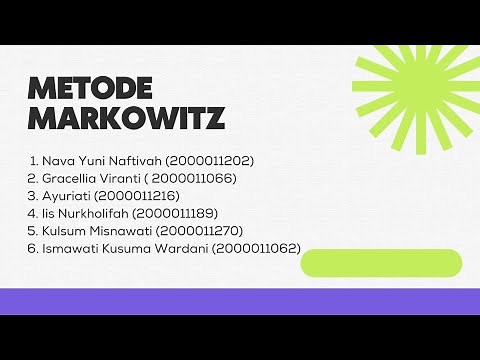 Teori Portofolio Model Markowitz