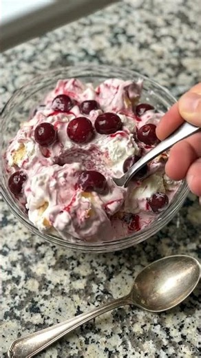 Classic Cherry Fluff Dessert Easy No-Bake Vintage Dessert