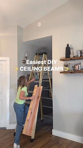 153K views · 1.3K reactions | Easiest DIY ceiling beams! ✨ You can find all of the materials I used for this project here: https://liketk.it/4WD7b | Gather at the Booth's | Facebook