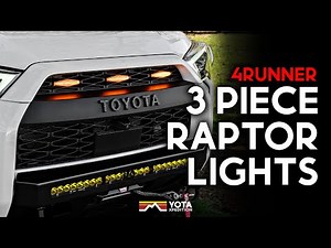 4Runner 3 Piece Raptor Light Kit | Installation
