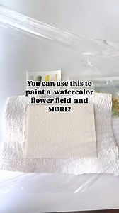 177K views · 2.1K reactions | ✨a fun and simple tutorial on painting watercolor flower fields using plastic wrap!  Grab your supplies! You can find all the steps and helpful tips in the comments! #ArtTutorial #FlowerFields #CreativeFun" | Watercolors by Bree | Facebook
