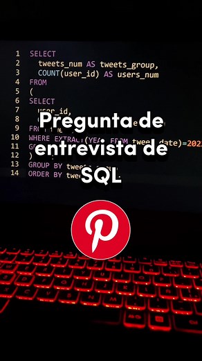 Preguntas de Entrevista SQL en Pinterest para Analistas de Datos