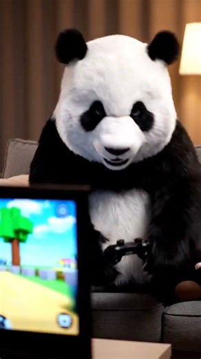 panda playing roblox