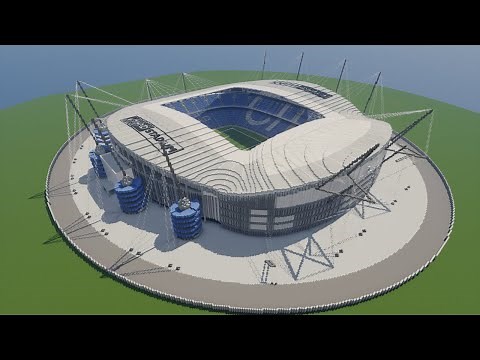 Minecraft - TIMELAPSE - Etihad Stadium (Manchester City) [Official] + DOWNLOAD