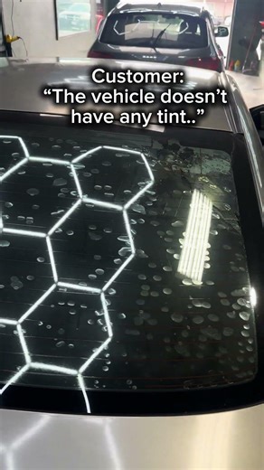 When the customer said they didnt have any window tint😭