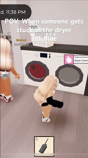 POV: When someone gets stuck in the dryer machine