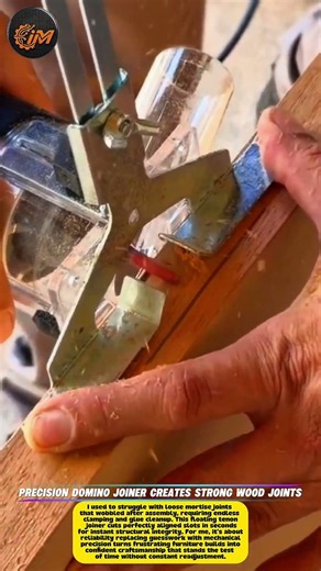 Precision Domino Joiner Creates Strong Wood Joints