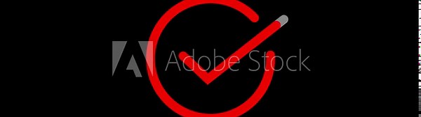 Check mark animation. check mark animation motion. Animated tick mark icon with circle loading animated on a black background approved 4k video