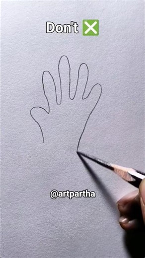 open hand drawing #art #howtodraw #artist #drawing #shorts