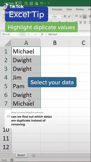 Highlight Duplicate Values in Excel | Excel Tips