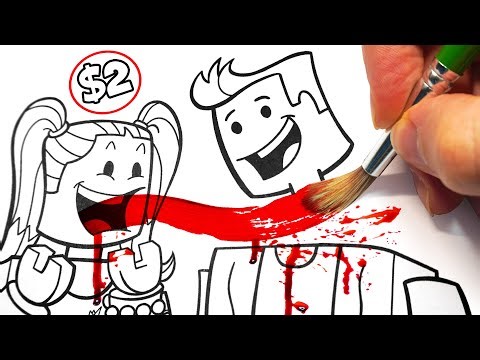 HORROR Artist vs $2 ROBLOX Coloring Book ✍️ (Scary)