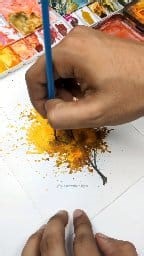 122K views · 1K reactions | Watercolor Autumn Tree Tutorial: Time-lapse Video Music:Endless Horizon Musician:VN VideoEditor #watercolor #painting #watercolortrees #autumnpainting #artvideo | Watercolor.Tips | Facebook